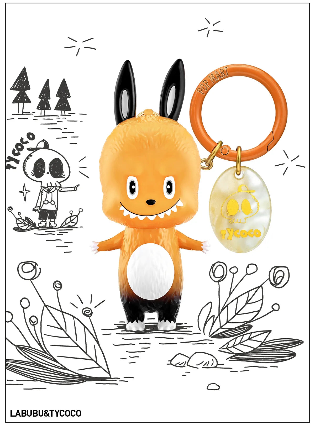 THE MONSTERS Labubu 10th Anniversary Series Figure Keychain