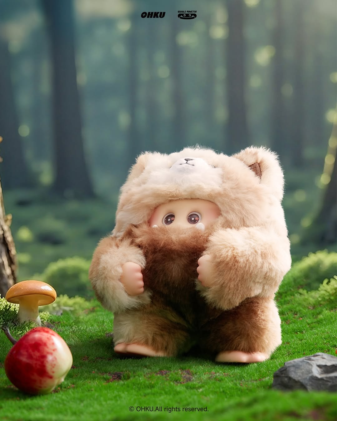 GIGGLE MONSTER Furry Forest Vinyl Plush Series