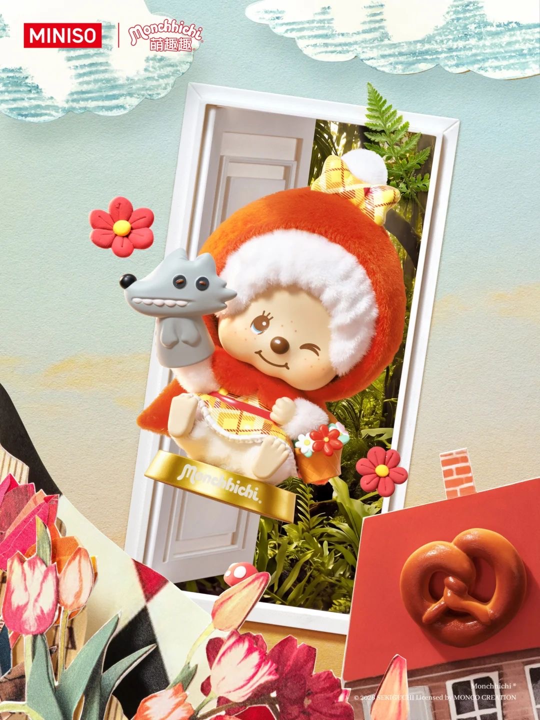 MINISO X Monchhichi Global Tour Stamp Blind Box Series