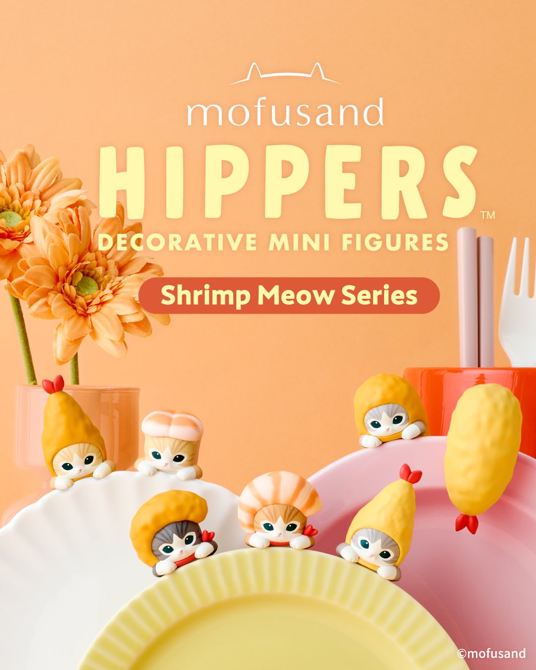 Mofusand Shrimp Meow HIPPERS Series