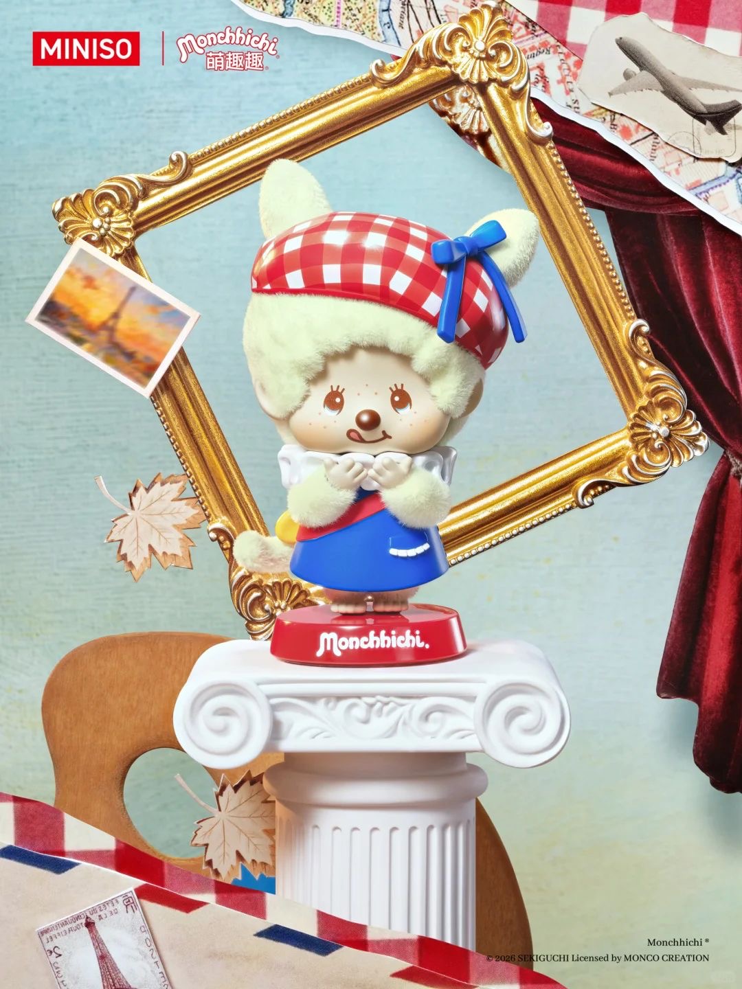 MINISO X Monchhichi Global Tour Stamp Blind Box Series