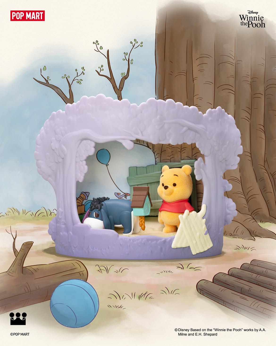 Winnie-The-Pooh Treehouse Theatre Series Figure Blind Box