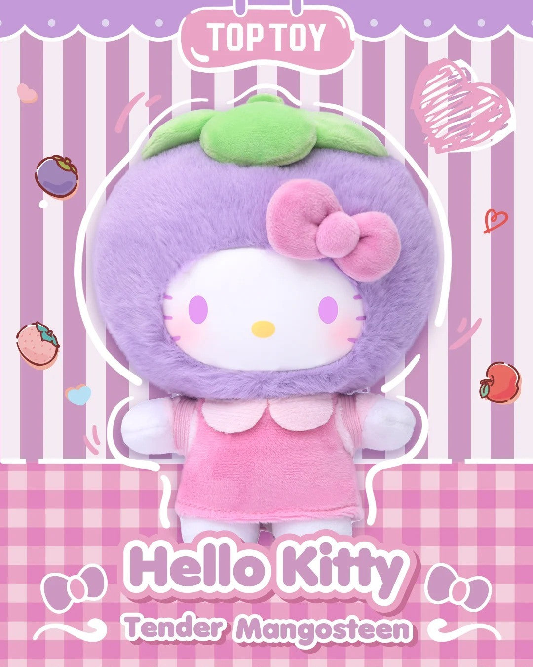 Sanrio Hello Kitty Fruity Paradise Plush Pendant Blind Box Series
