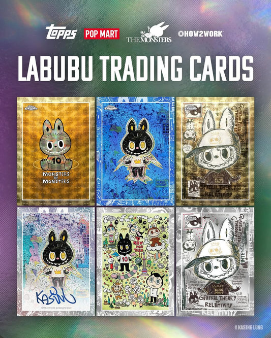 THE MONSTERS - Topps Chrome Labubu Trading Card Set