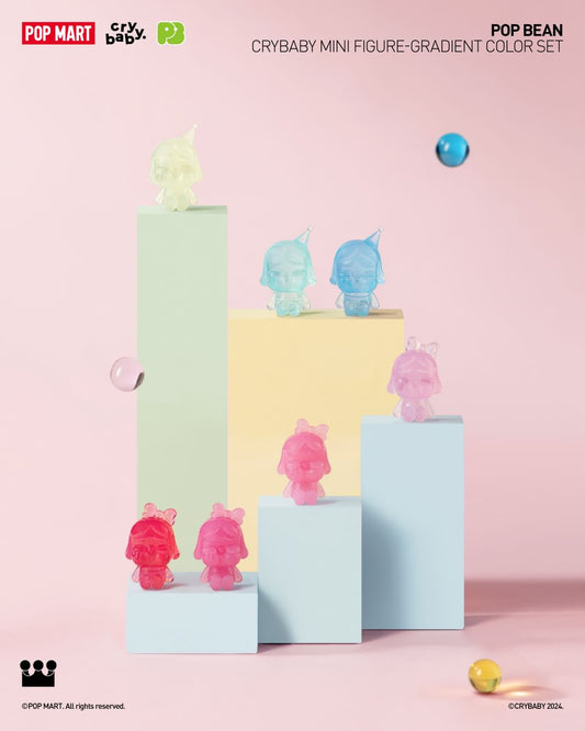 POP BEAN CRYBABY MINI FIGURE Gradient Color Set
