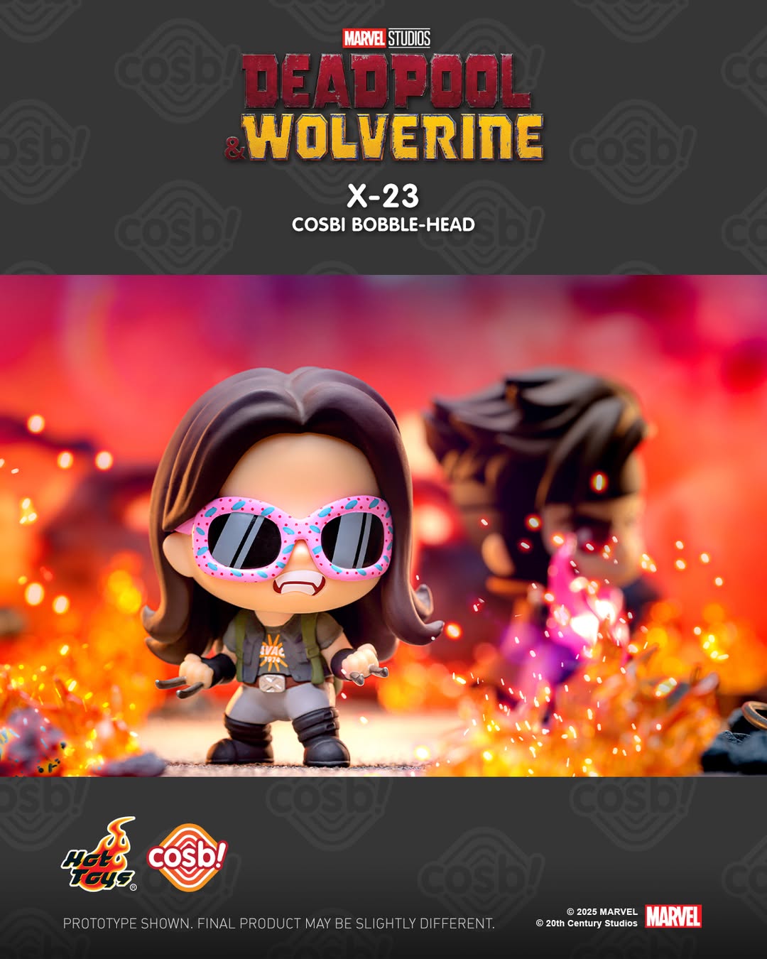 Hot Toys x COSBI Deadpool and Wolverine Bobble Head Blind Box Series