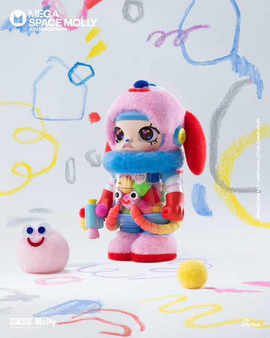 MEGA SPACE MOLLY 400% Jon Burgerman