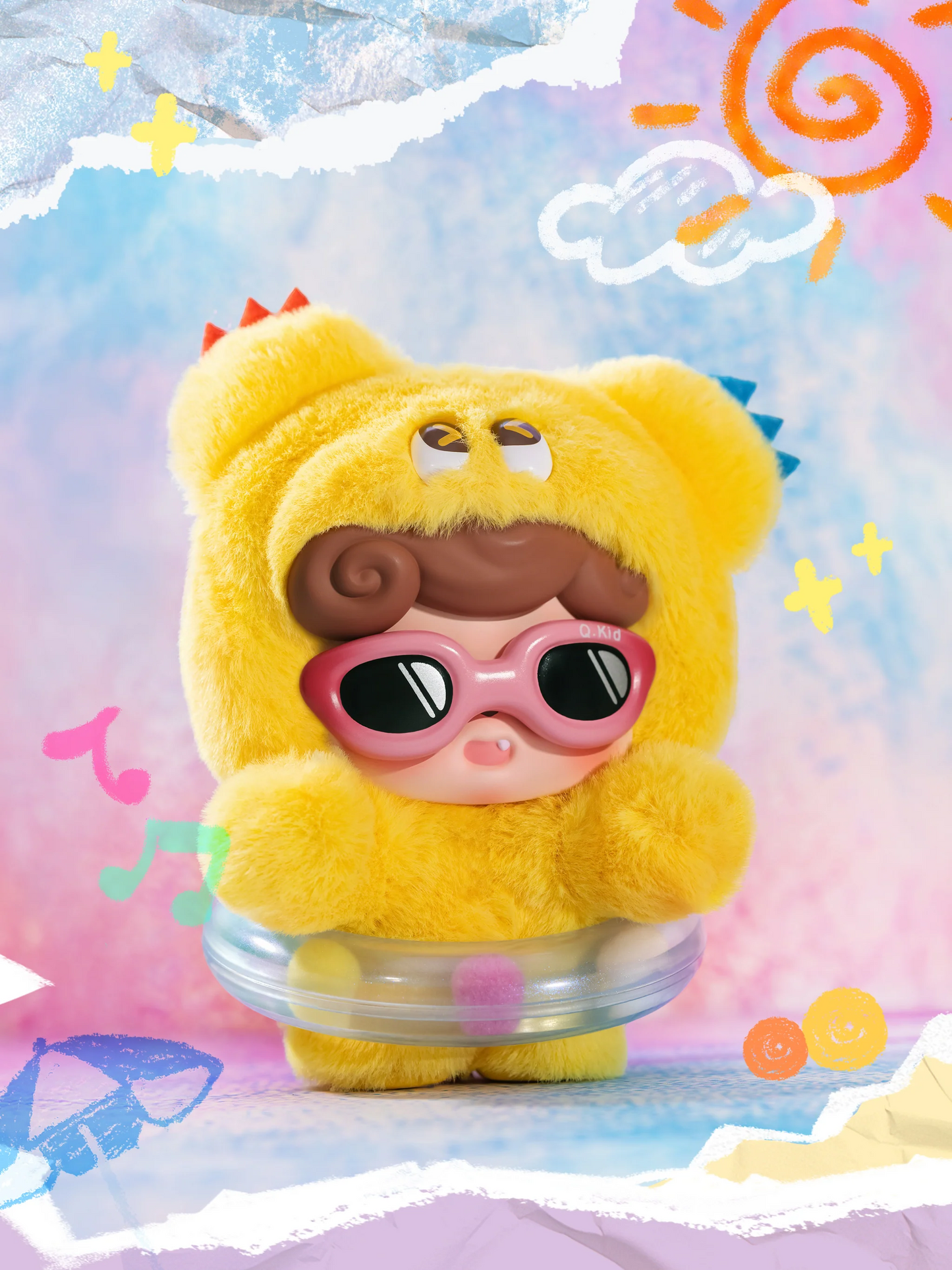Q.Kid Emotional Hairy Monster Plush Blind Box Series