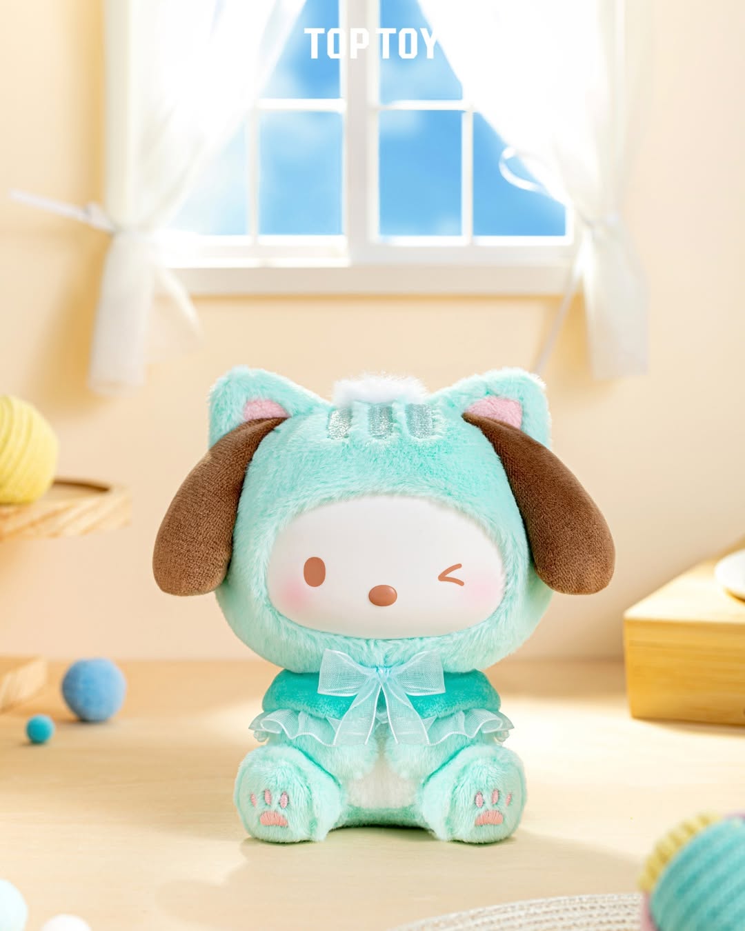 Sanrio Characters Play with Kittens Plush Pendant Blind Box Series