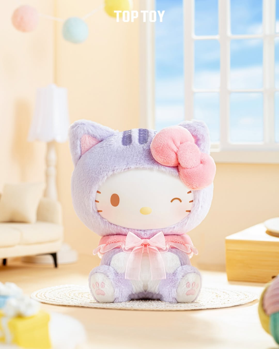 Sanrio Characters Play with Kittens Plush Pendant Blind Box Series