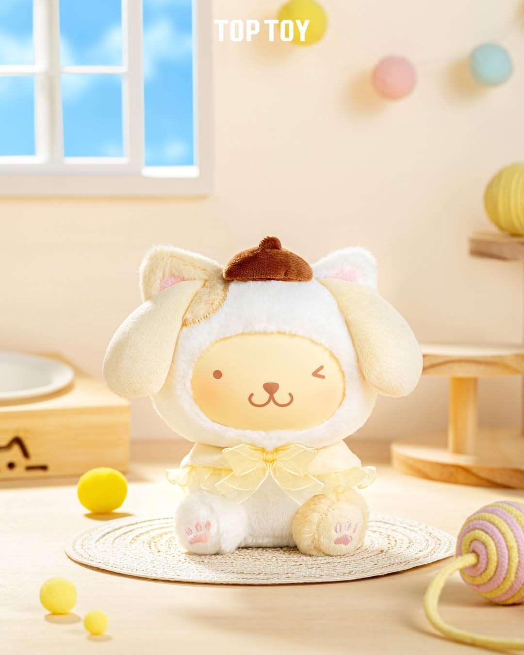 Sanrio Characters Play with Kittens Plush Pendant Blind Box Series