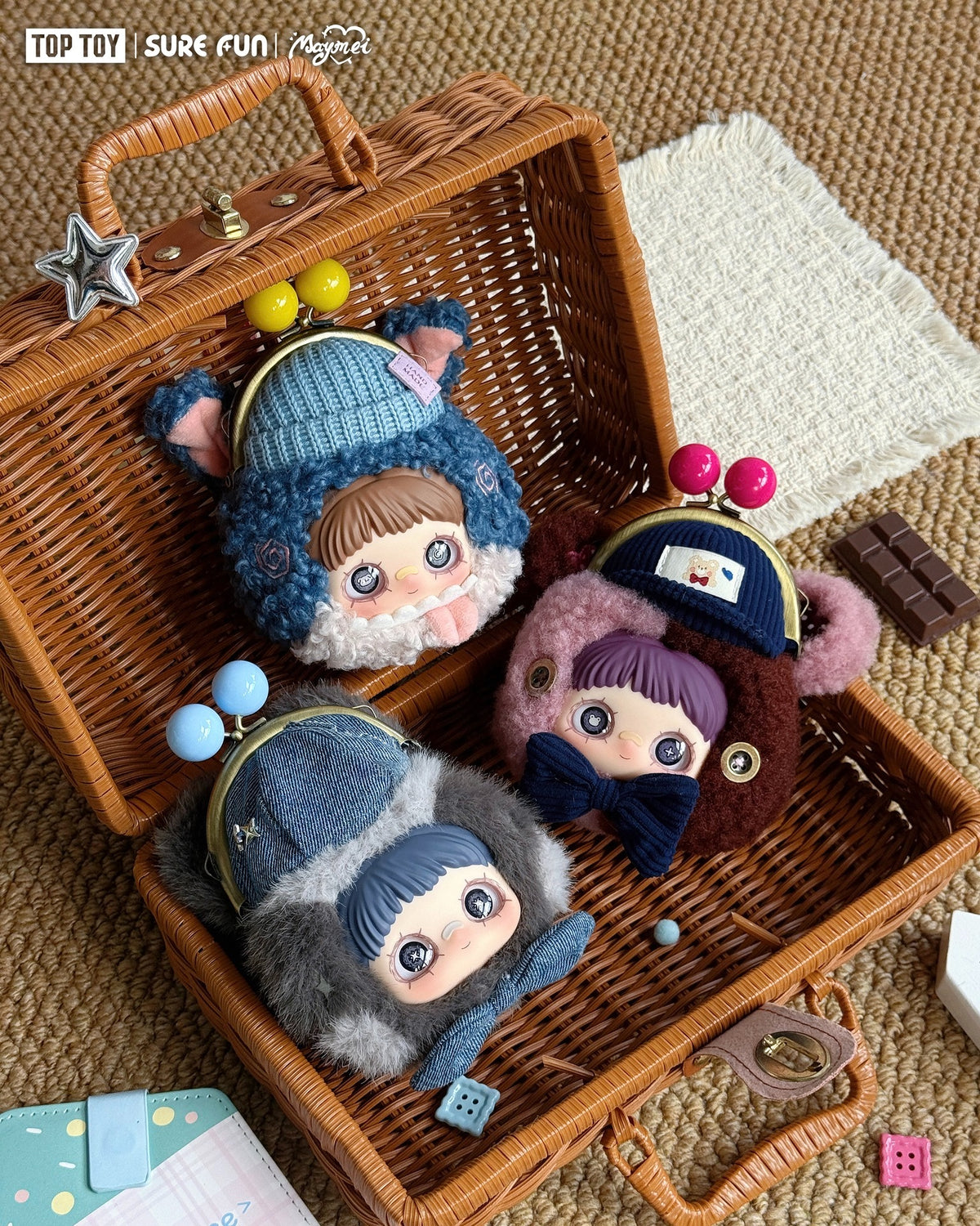 Maymei Cute Pet Little Pocket Series Plush Pendant Blind Box