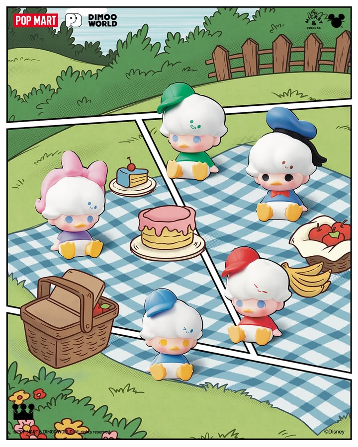 POP BEAN DIMOO WORLD × DISNEY Classic Series (3Pcs Per Pack)