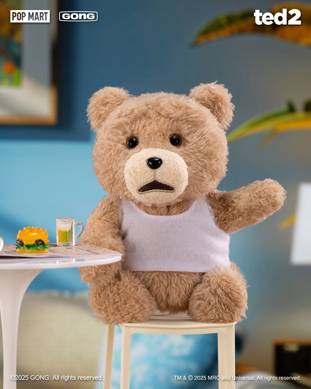 TED 2 TEDDY BEAR ACTION PLUSH PENDANT