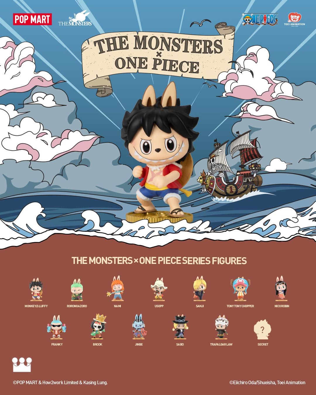 THE MONSTERS X ONE PIECE Blind Box Series