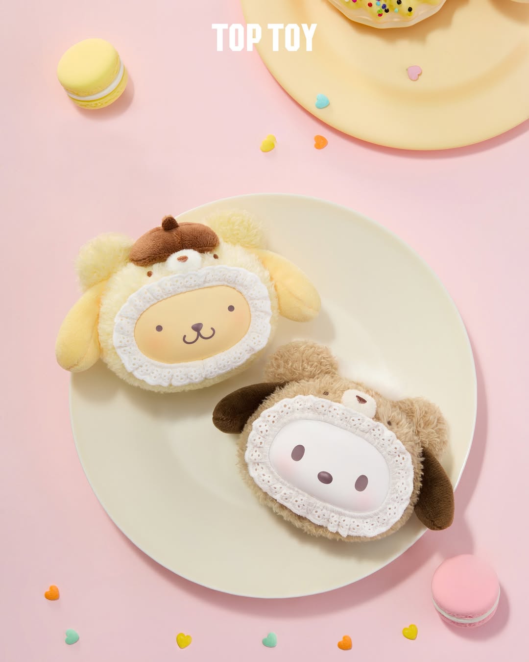 Sanrio Characters Fluffy Teddy Bear Plush Pendant Blind Box Series