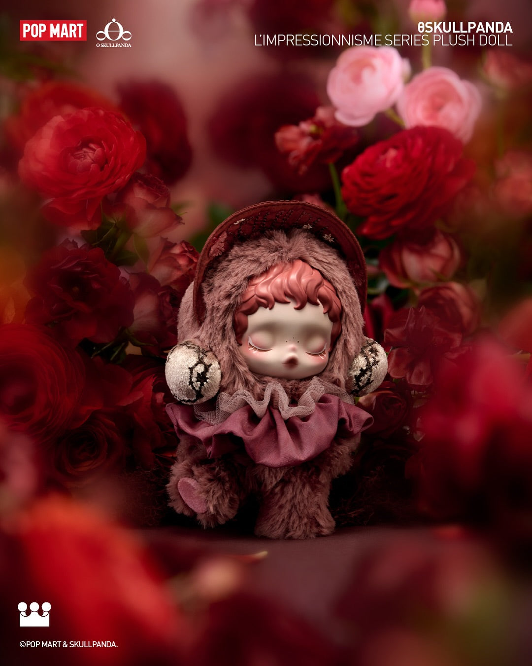 SKULLPANDA L'impressionnisme Vinyl Plush Pendant Blind Box Series