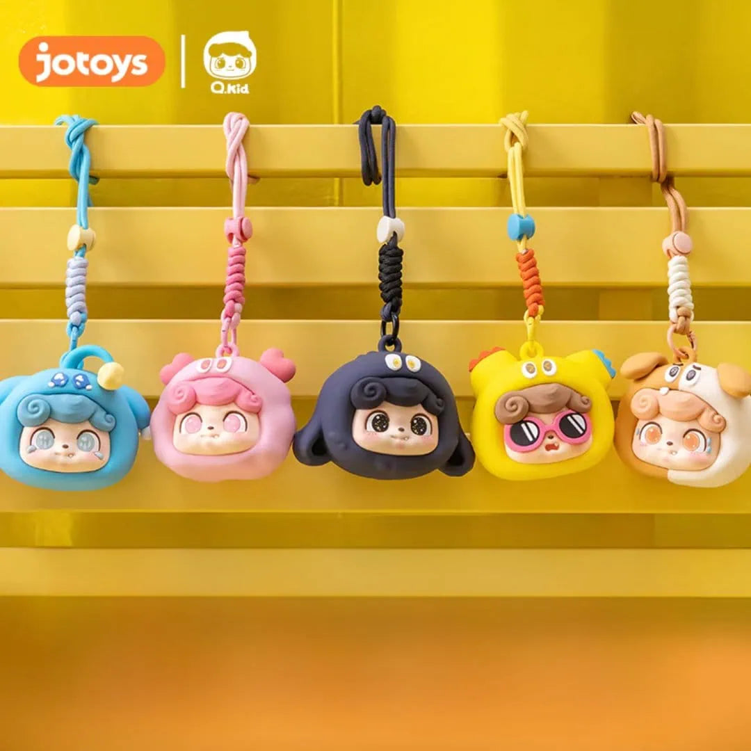 Q.kid Emotional Hairy Monsters Earphone Bag Blind Box Series