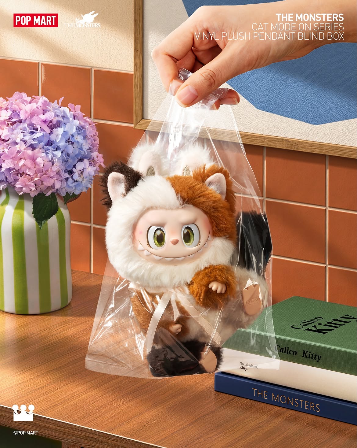 THE MONSTERS Cat Mode ON Series Plush Pendant Blind Box