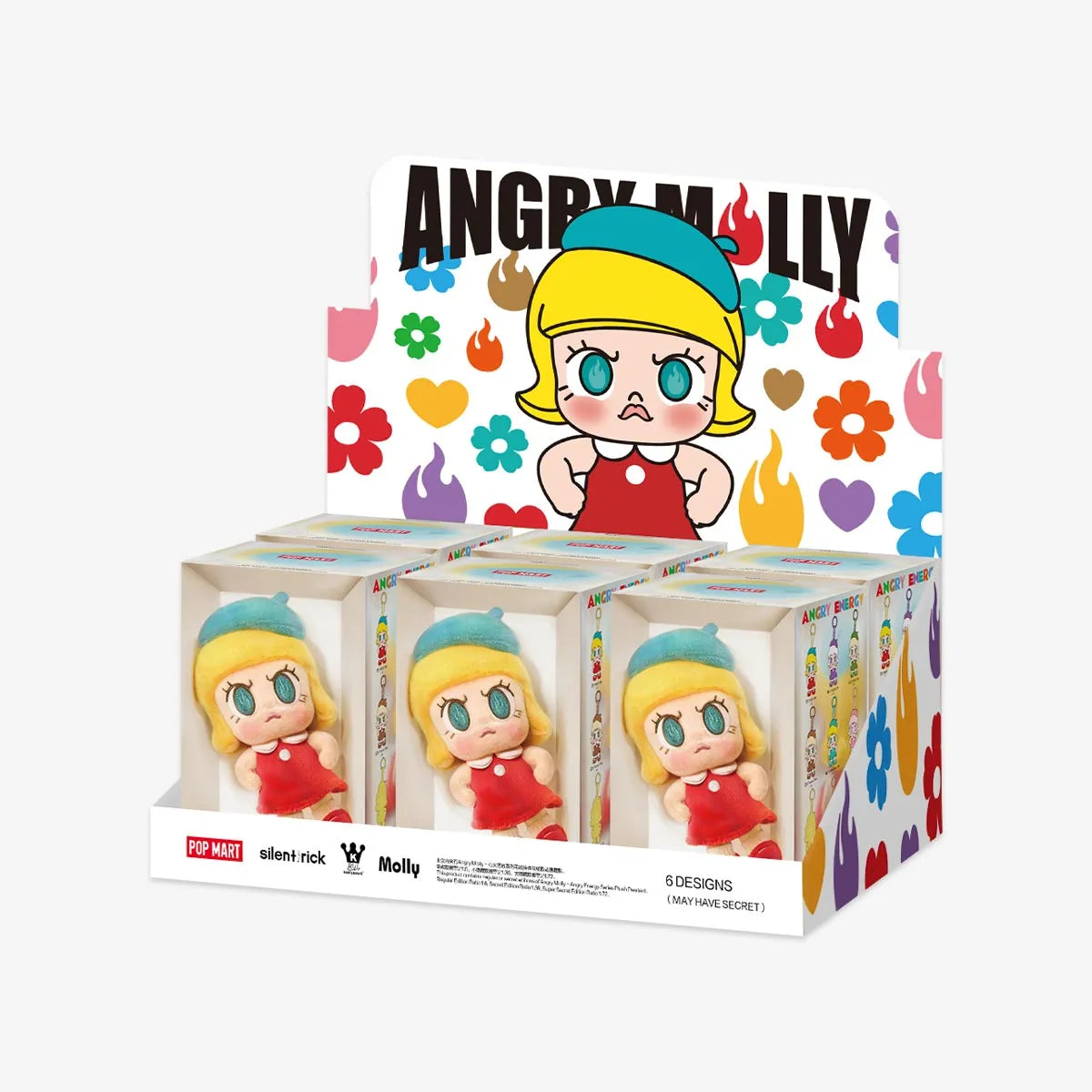 POPMART Angry Molly Plush Pendant Blind Box Series