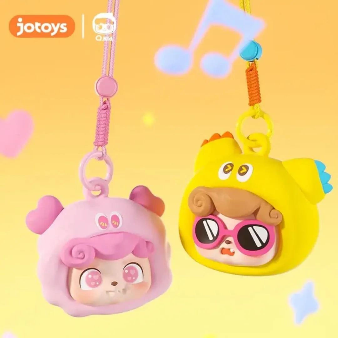 Q.kid Emotional Hairy Monsters Earphone Bag Blind Box Series