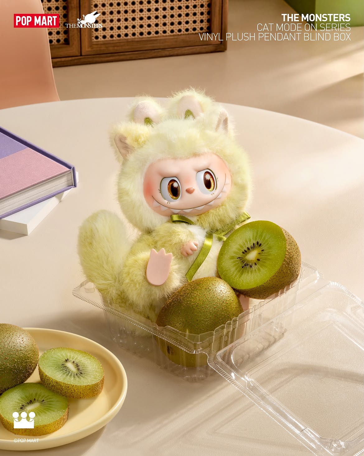 THE MONSTERS Cat Mode ON Series Plush Pendant Blind Box